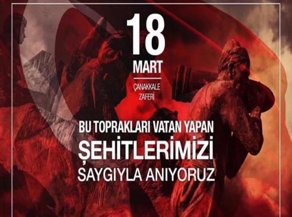 İl Milli Eğitim Müdürümüz Pervin TÖRE´nin "18 Mart Şehitleri Anma Günü Ve Çanakkale Deniz Zaferi" günü mesajı.